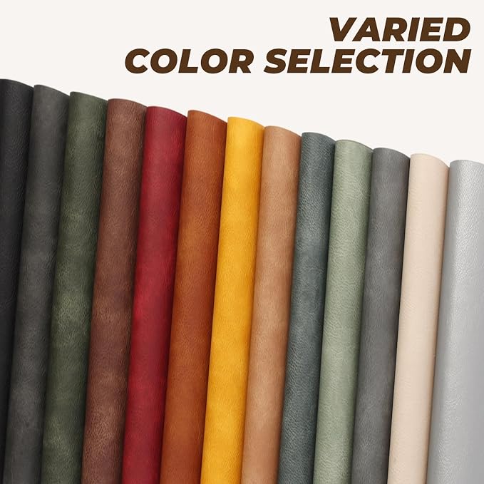 UnivoColors Placemats Round Faux Leather Placemats Set of 6-Waterproof-Wipe - Image 8