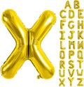 Gold Letter Balloons 40 Inch Large Letter X Balloon Aluminum | Foil Mylar Big by YUNSHANGMO