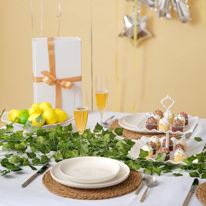 48 Pcs 336Ft Artificial Ivy Fake Vines, Ivy Garland Greenery Garland Fake - Image 5