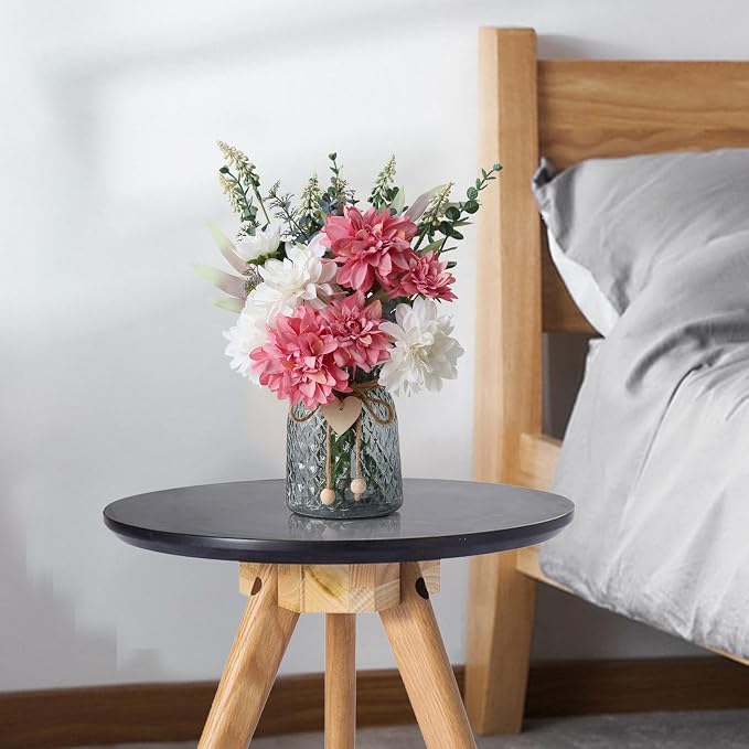 Leftover Faux Flowers in Vase, Artificial Flowers in Vase, Table Centerpieces - Image 6