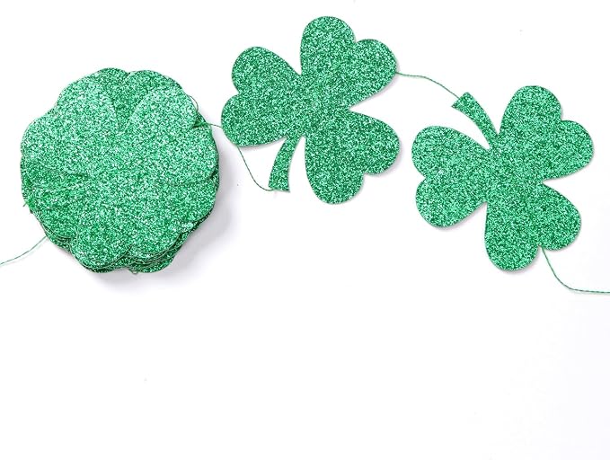 St-Saint Patricks-Day Decorations Shamrock Green-Garland - 35ft St. Patrick's - Image 4