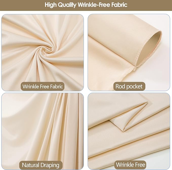10x10ft Wrinkle Free Backdrop Curtain - Image 5
