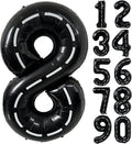 40 Inch Race Car Black Number Balloons Race Car Birthday Party Balloons Large by Yeodong