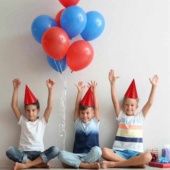 Watersay 24 Pcs Themed Party Hats Theme Cone Paper Hats - Image 3