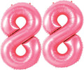 Number 88 Balloons for 88th Birthday Party Decorations, 0-100 Large No.88 by Joycard