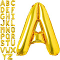 Lovoir 40 Inch Large Gold Letter A Balloons Big Size Jumbo Mylar Foil Helium by Lovoir