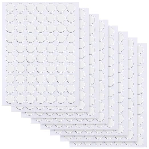 JANYUN 560 Pcs Clear Sticky Stickers Dots, 10mm Round Putty Sticky Tack | by JANYUN