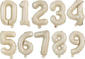 TONIFUL Number Balloon 16 Inch 10 Pcs Caramel 0-9 Birthday Number Balloons | by TONIFUL