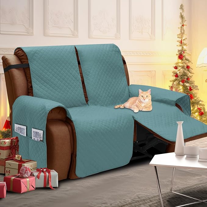 XINEAGE Water Resistant Recliner Cover, 2 Seat Loveseat Covers - Image 2