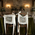 Sheer Lace Mr & Mrs Wedding Signs by MiMaikNeonSign