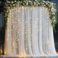 10x10ft White Tulle Backdrop Curtain by Partisky