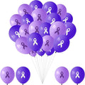 100 PCS Ribbon Awareness Balloons Decorations 12 Inch Ribbon Latex Balloons Arch by Unknown
