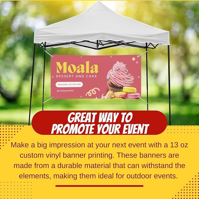 Personalized Custom Vinyl Banner Printing Indoor or Outdoor use Printed - Image 7