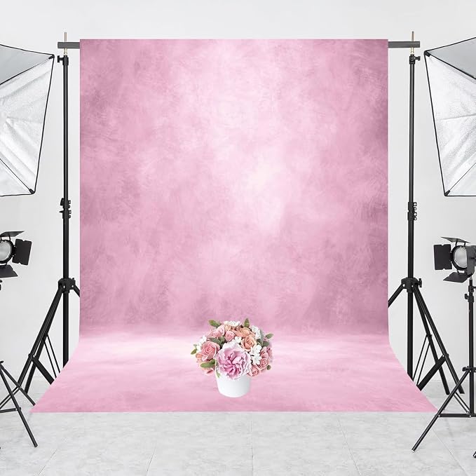 Abstract Photography Backdrop for Photoshoot 6x8ft, Light Pink, No Stand | - Image 2