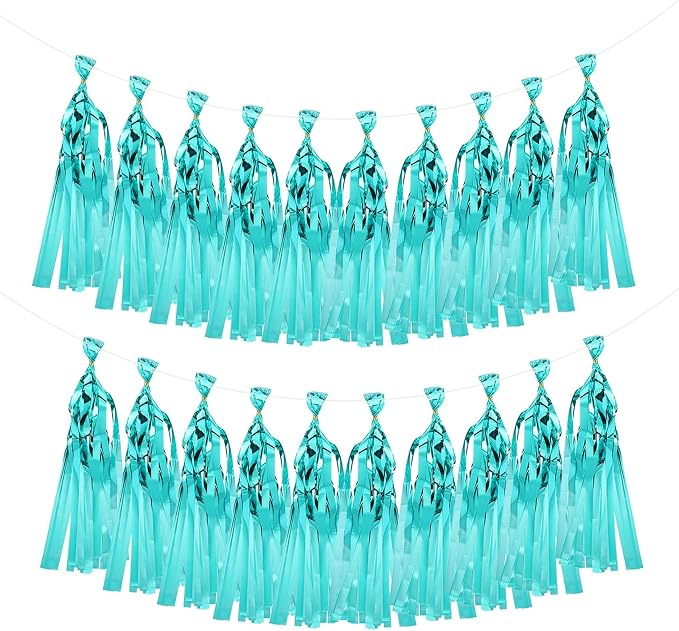 MECCANIXITY 20Pcs Shiny Tassel Garland Banner Tissue Paper by MECCANIXITY
