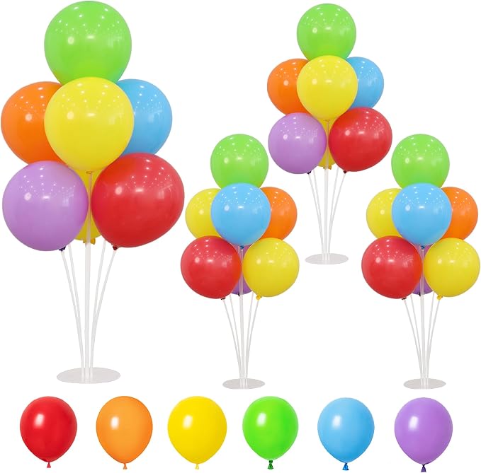 4 Balloon Stand Kit for Table by HODIHIWI