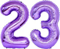 Number 23 Purple Balloons 40 Inch Giant Purple 23 Balloons 32 Number Balloons by LHOAVWE