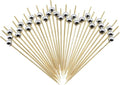 Minisland Silver Pearl Bamboo Cocktail Picks, Fancy Appetizer Toothpicks | 4.7 by Minisland