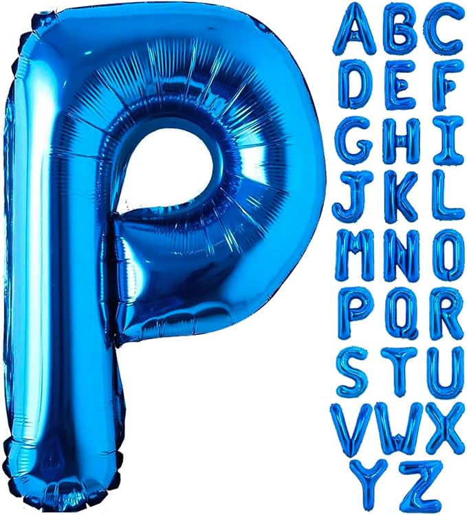 Blue Letter P Balloon, P Balloons Letter by BBPOOL