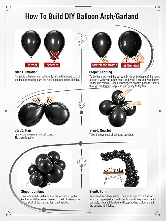 Black and Silver Balloons 12 Inch 60 Pcs Metallic Silver Pearl Silver Black - Image 6