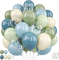 Sage Green and Blue Balloons by Paready