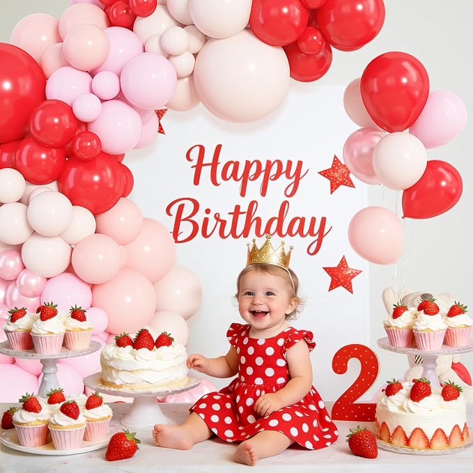Amandir 153pcs Red and Pink Balloons Arch Garland Kit Different Sizes | 18 12 - Image 5