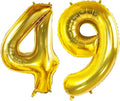 Number 49 Balloons for 49th Birthday Party Decorations, 0-100 Large No.49 for by Joycard