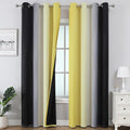 Black and Yellow Ombre Blackout Curtains by ESTELARTEXTILER