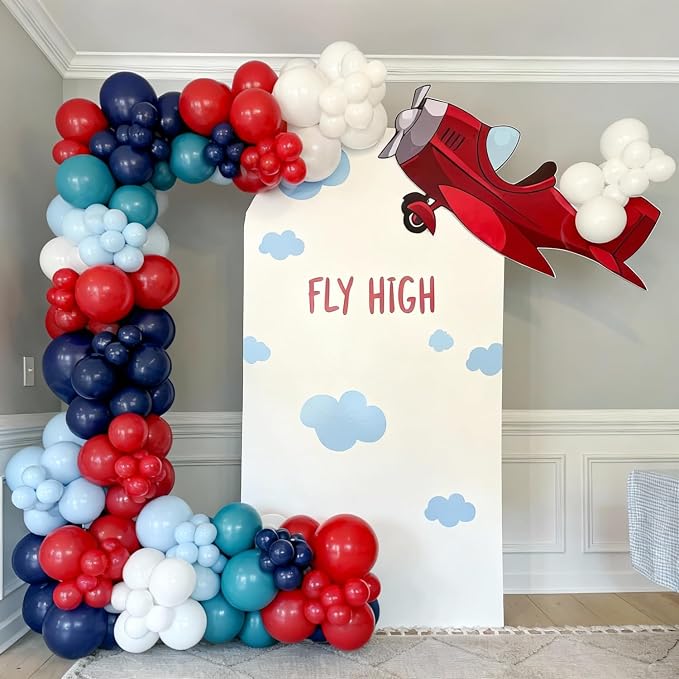 Red White Blue Balloons for Baseball Birthday Party Decorations | 60Pcs 12Inch - Image 5