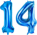 Number 14 Balloons for 14th Birthday Party Decorations, 0-100 Large No.14 by Joycard