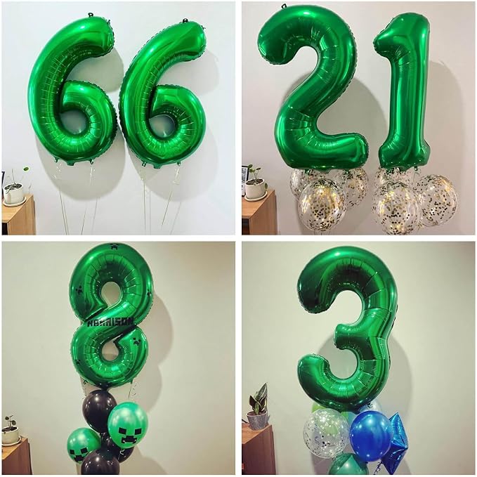 Number 26 Dark Green Balloons 40 Inch Giant Green 26 or 62 Numer Foil Helium - Image 4