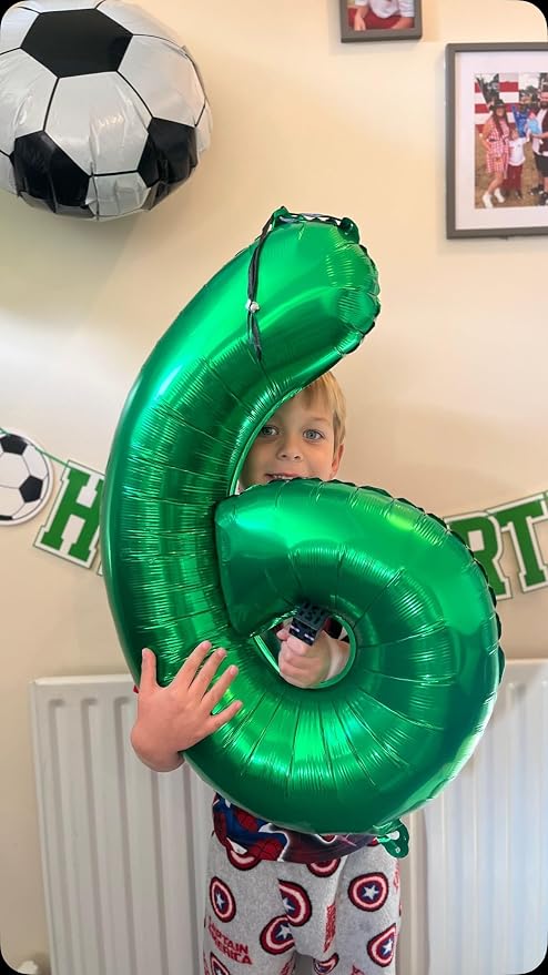 40 Inch Green Number 0 Balloon Birthday Party Decorations - Image 3