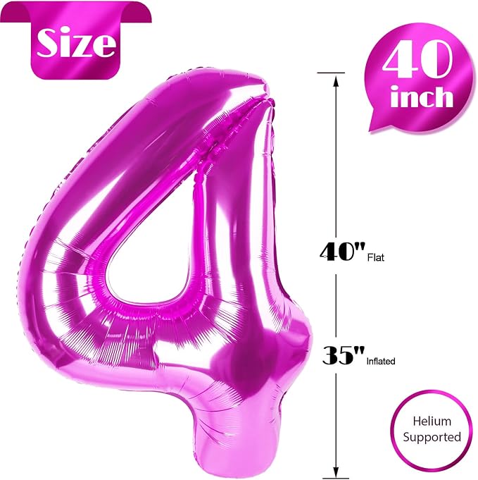 Rosy Purple 4 Balloon - Image 5