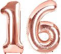 Numbers 15 Balloon 40Inch Rose Gold Balloons by Argthjy