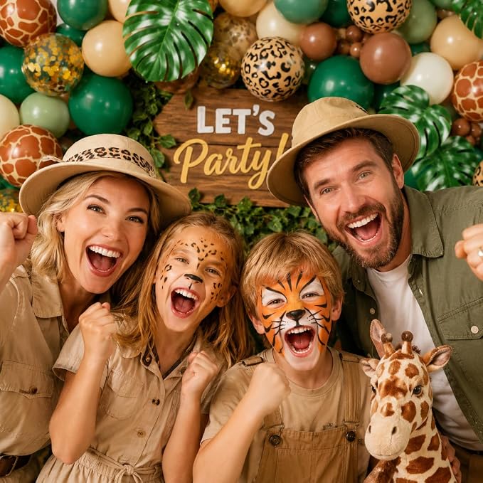 Jungle Safari Balloons Arch Garland Kit 166Pcs - Image 5