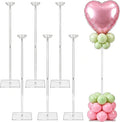 6 Pack 23.6 Inch Clear Acrylic Balloon Stands, 23.6 Inch Balloon Stand Kit by Unknown