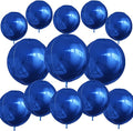 13pcs Navy Blue 4D Balloons 22" 18" 10" 4D Navy Blue Ball Balloon Navys by Unknown