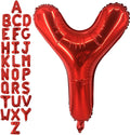 40 Inch Red Letter Y Balloons, DIY Phrase Foil Alphabet Letter Y Balloons DIY by LHOAVWE