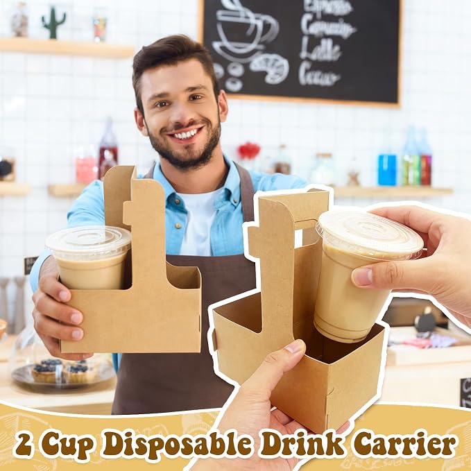 20 Pcs Coffee Drink Carrier - Image 4