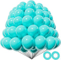 200pcs Teal Blue Balloons 5 Inch, Small Mini Latex Balloons by Kawkalsh