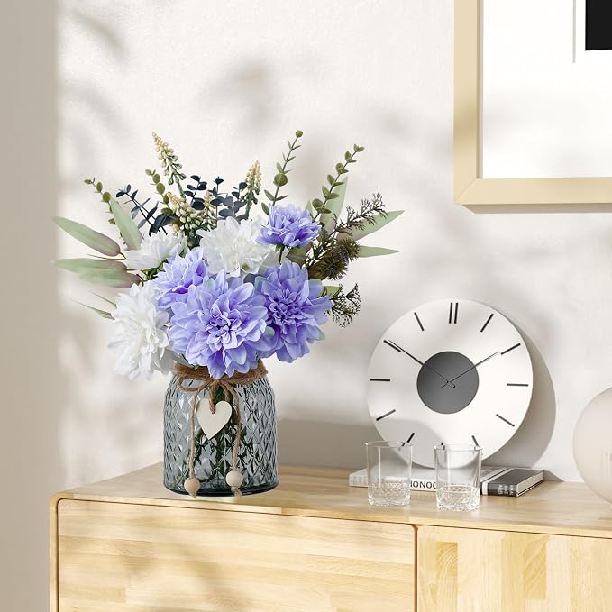 Leftover Fake Flowers in Vase, Faux Flowers in Vase, Table Centerpieces - Image 7