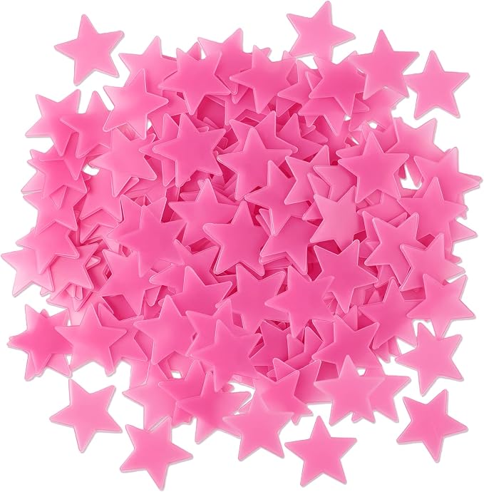 100pcs Glow in The Dark Luminous Stars Fluorescent Noctilucent Plastic Wall by AMAMAONM