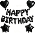 Black Birthday Decorations by WEIKA