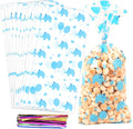 100 Pcs 5"X11" Gift Wrap Cello Cellophane Treat Bags Clear Candy Cookie Plastic by COQOFA