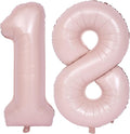 40 In Matte Pink Number Balloons Helium Foil Mylar Balloon Party Digital 18 | by Exquisitehighqualitypartydecorationstomeetyoureveryneed%EF%BC%81