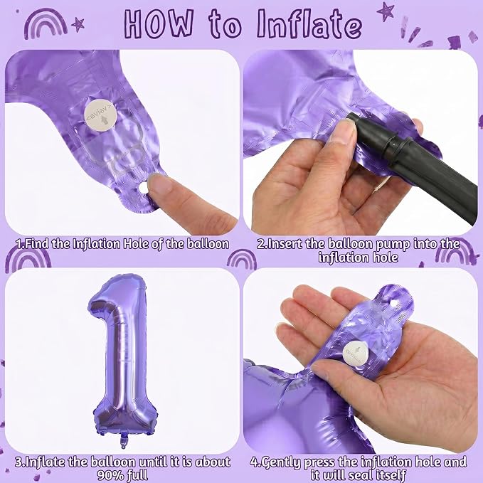 Purple Number 11 Balloon 40 Inch, Large Metallic Foil Number 11 Balloons - Image 5
