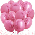 TONIFUL 30Pcs 18 Inch Round Balloons Large Pink Round Shape Foil Ballons Big by TONIFUL