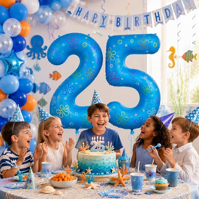 Number 25 DIY Balloon 40 In Cartoon Theme Birthday Decorations | Fun Party - Image 5