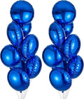18" Blue Round Shaped Foil Balloons Mylar Helium Balloons by Adeer