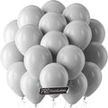 Pro Duralatex Gray Extra-Thick Balloons 120 Pack 10 inch | Pastel Grey Balloons by Bezente